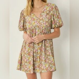 Entro Floral Patterned Dress